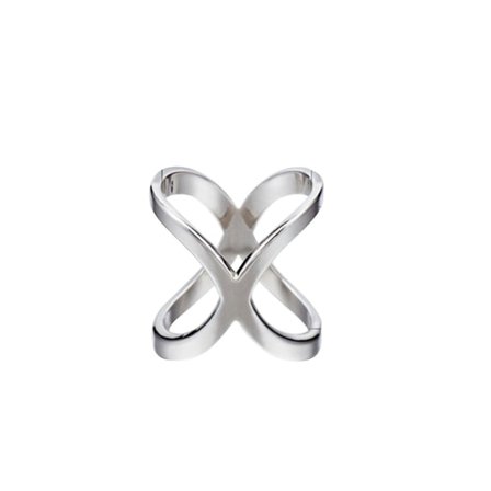 Sjalringklipsholder Silkesjal Brosje Dame X-formet Pin