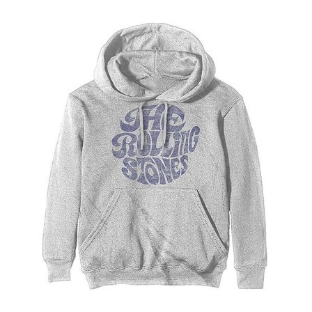The Rolling Stones Vintage 70-tals logotyp grå huvtröja