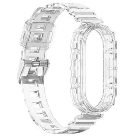 Passer til Xiaomi Mi Band 8 Integreret Transparent Rem Transparent White