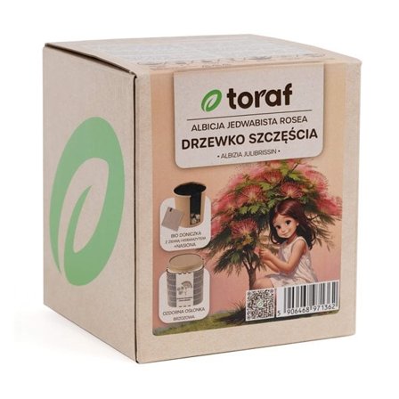 Frø til silketræ og potte til dyrkning - Det smukke "lykkens træ"