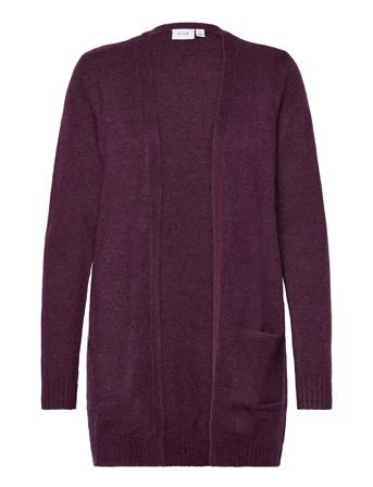 Viril Open L/S Knit Cardigan - Noos Strikkegenser Cardigan Lilla Vila*Betinget Tilbud