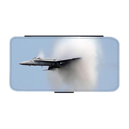 Överljuds Jaktflygplan Iphone 14 Pro Max Plånboksfodral Multifärg