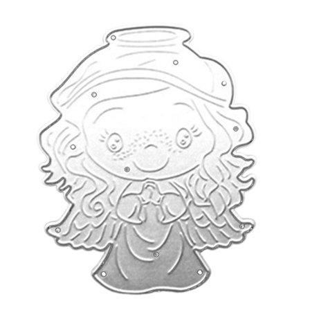 Angel Girl Metal Skæredør til Håndlavede Kunsthåndværk Fødselsdagshilsenkort