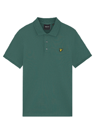 Lyle & Scott Plain Polo Shirt T-shirts Herr Grön L
