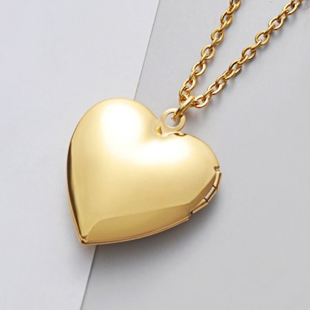 2kpl Kaulakorut Photo Picture Locket GOLD