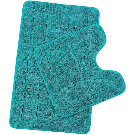 Bademåtter og tæpper Blauer Delfin 3-delt badeværelsestæppesæt, Heilwiy toiletsædegave