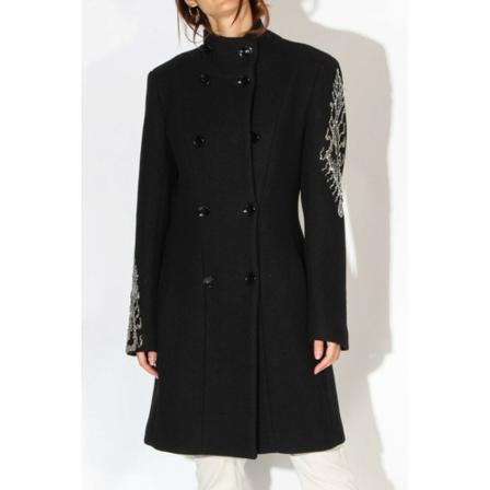 Dondup Coats Sort, Dame Uldfrakker