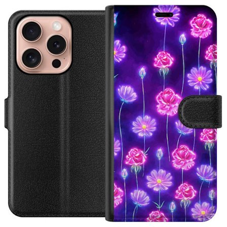 Yhteensopiva Lompakkokotelo Apple iPhone 16 Pro Bloom Reverie Electric Petals