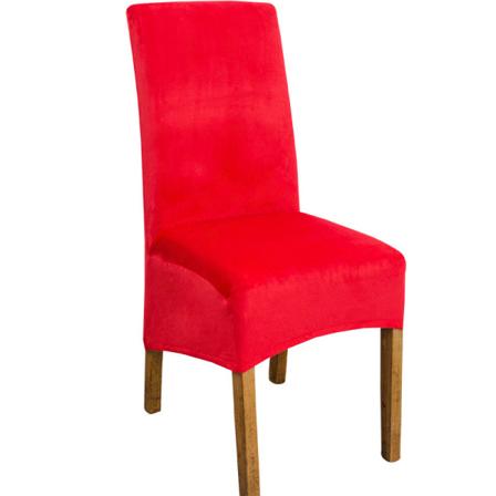 Sofastoltrekk Hotel Super Soft Fox Flanell Halvstoltrekk Elastisk stoltrekk Bright red 38*39*60*90