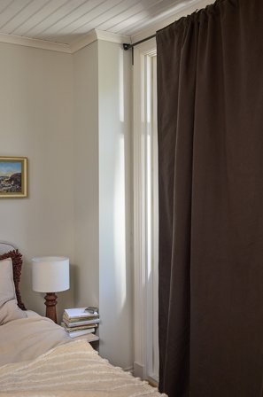 Jotex - Mørkleggingsgardin Lin 1-lengde Sjokoladebrun - MELANIE - Kjøp Mørkleggingsgardiner hos Jotex