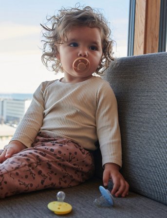 Mininor Round Pacifier Silicone - Pink - 0 M