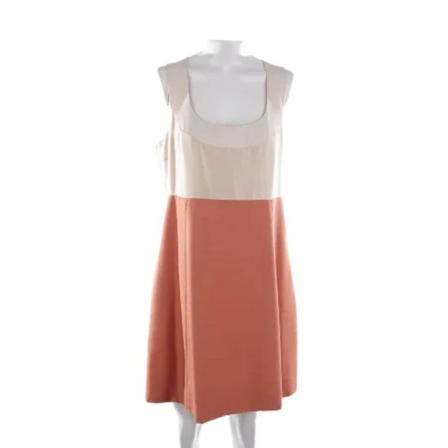 Chloé Pre-owned, Pre-owned Silk dresses Oranje, Dames, Maat:S
