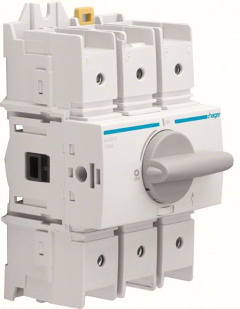 Hager HAD312 Hovedbryter 125 A 3-polet, Stikkontakter & kabler