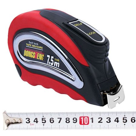 Målebånd Stål Målebånd HVID 7,5MX25MM