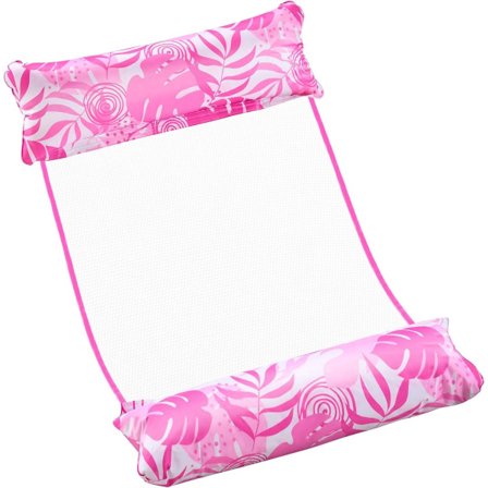 Solsäng, 120*70cm Pool Float, med Uppblåsbar Tub, Solbad, Multifunktionell Uppblåsbar Lounge, Badring för Vuxna, Lämplig för Pool