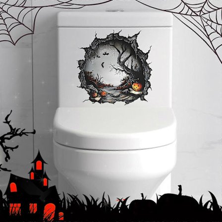 Halloween-luolan kuollut puu kylpyhuoneen WC-kodin kaunistustarrat