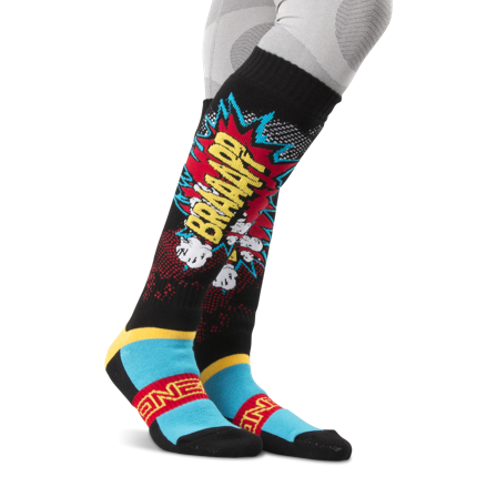 Chaussettes O'Neal Pro MX Braaapp Noir Taille unique