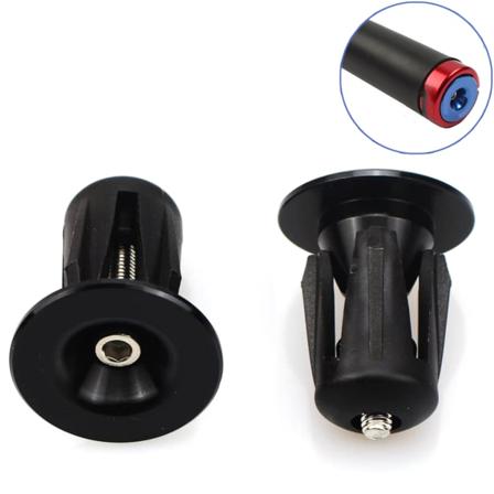 2 st Stångändpluggar Aluminiumlegering Stångändar Styreändpluggar Styre för landsvägscykel mountainbike