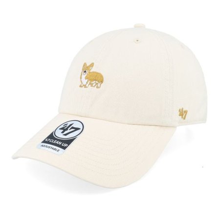 47 Brand - Beige unconstructed Keps - Icon Base Runner Icon 47 Clean Up Natural Dad Cap @ Hatstore