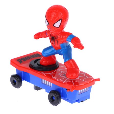 Spiderman Automatic Flip Rotation Electric Scooters -lelu