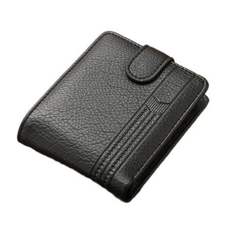 Bekväm myntväska Cash Holder Card Organizer Herr PU-läder kort plånbok
