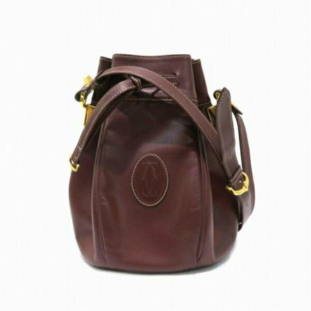 Cartier Vintage Shoulder Väska röd, Dam Vintage Väskor, Dam, Storlek: ONE SIZE