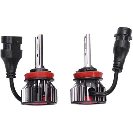 G4 2 stk H8/H9/H11 LED-bilpærer Flip Eutectic Chip-28000 6000K Bombilla Tåkelyspære 50W Auto