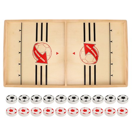 Træ Slingshot Spil To-Spillers Kamp Stor Størrelse Kamp Træ Hockey Bordspil til Fest Spil Camping Spil