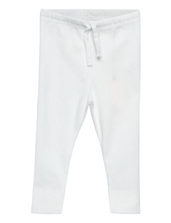 Rib Jersey Leggings W. String Bottoms Leggings White Copenhagen Colors