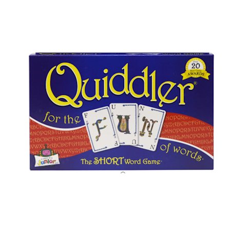 Quiddler-korttipelit lapsille – Sanakorttipelit, perhepelit, opi samalla kun pidät hauskaa peli-iltana, matkapelit, moninpeli, 8+ vuotiaille