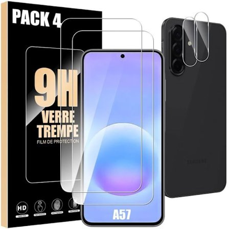 2 Tågeglas og 2 Bageste Objektivglas til Samsung Galaxy A57 5G - 9H Hård Beskyttelse