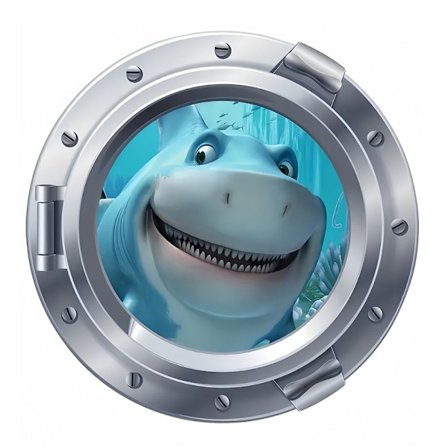 3D Infauna Toilet Stickers Vivid Sea Life Decals SHARK SHARK