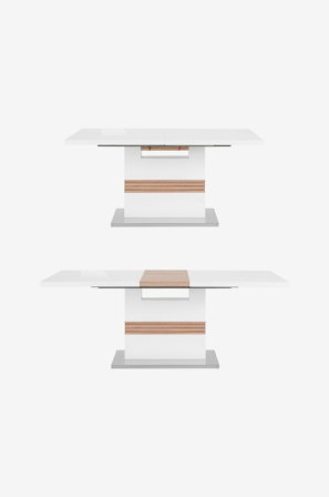 Loft24 - Spisebord Perez 160/200 - Hvid - Spiseborde - Fra Homeroom