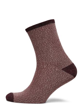 Drop Needle Glow Sock Brown Becksöndergaard