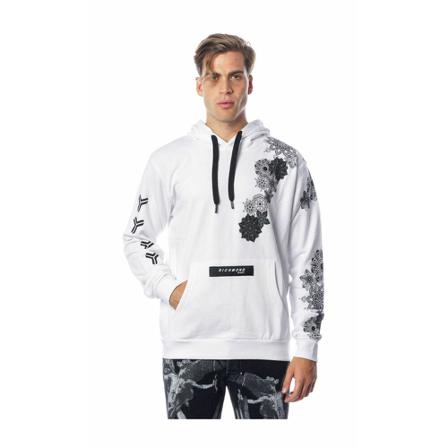 John Richmond, Hoodies Biały, Mężczyzna, Rozmiar: L
