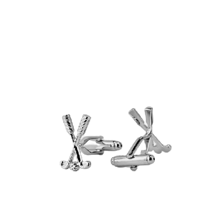 John Henric Cufflinks Golf Kostymtillbehör Herr Silver ONESIZE
