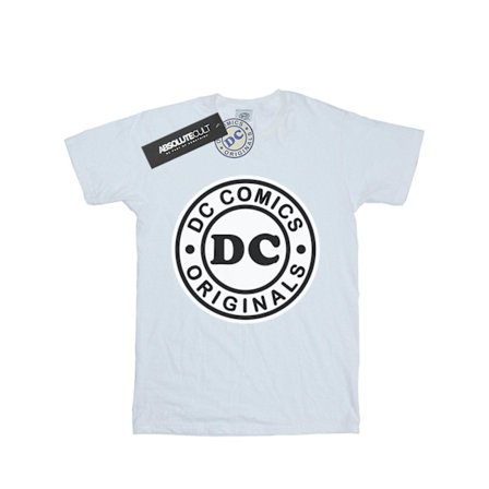 DC Comics Girls DC Originals Logo Bomull T-shirt 7-8 år Vit