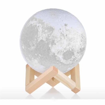 Lampa Måne - Moon Lamp 3d - 13 Cm - Månlampa