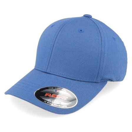 Kinder Flexfit - Blau flexfit Cap - Kinder Wooly Combed Slate Blue Flexfit @ Hatstore