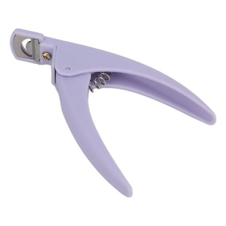 Neglekunst Klip Manicure Negletip Cutter Robust Enkel Betjening Falske Falske Negle Trimmer til DIY Lilla