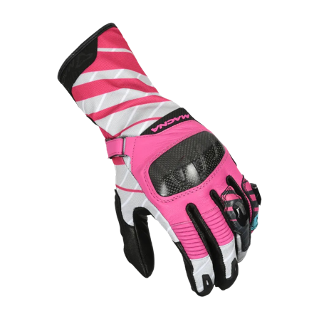 Mănuși Moto Macna Krown Femei roz/gri/negru XL