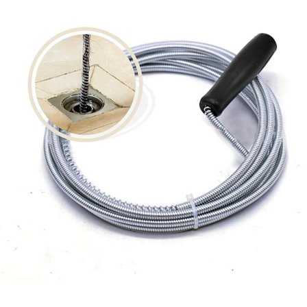 Fleksibel fjederrenser slangeplunger til tunge affald