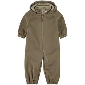 Wheat Forest Melange Clay Shell Coverall 74 cm - Coveralls - 74 cm - Grey