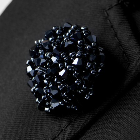 Floare de rever elegantă de culoare argintie pentru bărbați - Ace de rever cu floare