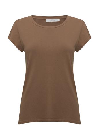 Liss Ss Gd 3174 T-shirt Top Brun Samsøe Samsøe