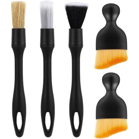 Autonpesusarja (5 osaa), pehmeä pölyharja sisätilojen harja, vanneharjat sisätilojen harjat