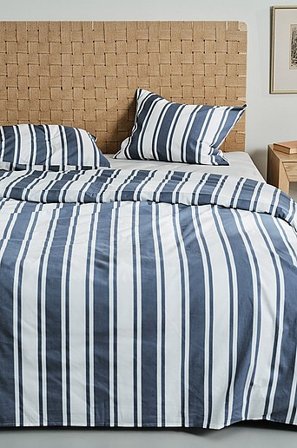 Jotex - Pussilakanasetti Parivuode Orgaaninen Sininen/valkoinen Sininen/valkoinen - DEBBIE - Osta Parisängyt Jotex