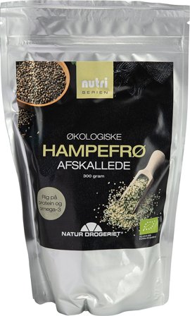 Natur Drogeriet Hampefrø afskallede Ø 300 g, Helse & Madvarer, Gryn, Flager & Drys, Drys
