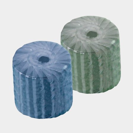 WC doftfräschare 2st. tabletter i blå och grön färg som motverkar kalk och håller toaletten ren och fräsch