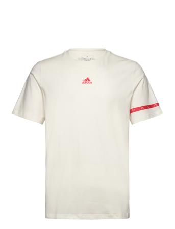 M Bl Col Ss T Adidas Sportswear Beige